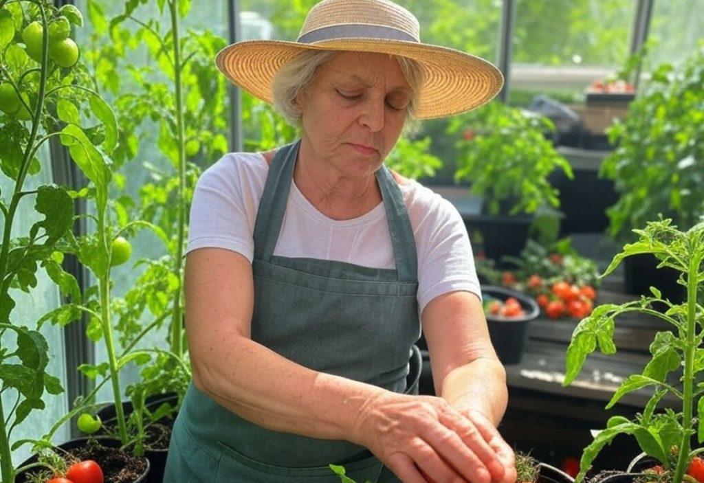 Serre pour tomates