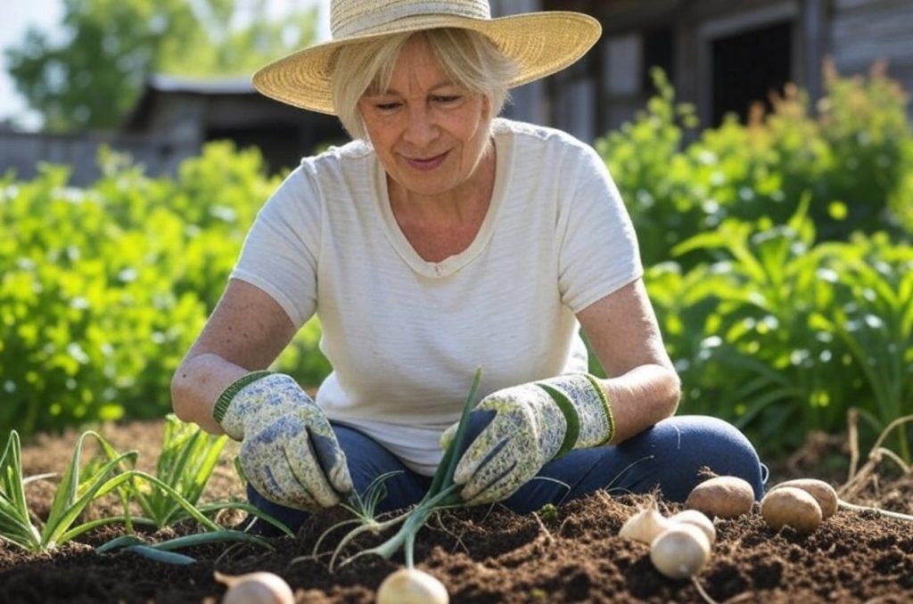 potager en avril