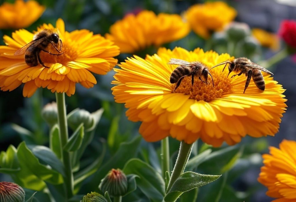 abeilles-plantes-melliferes souci