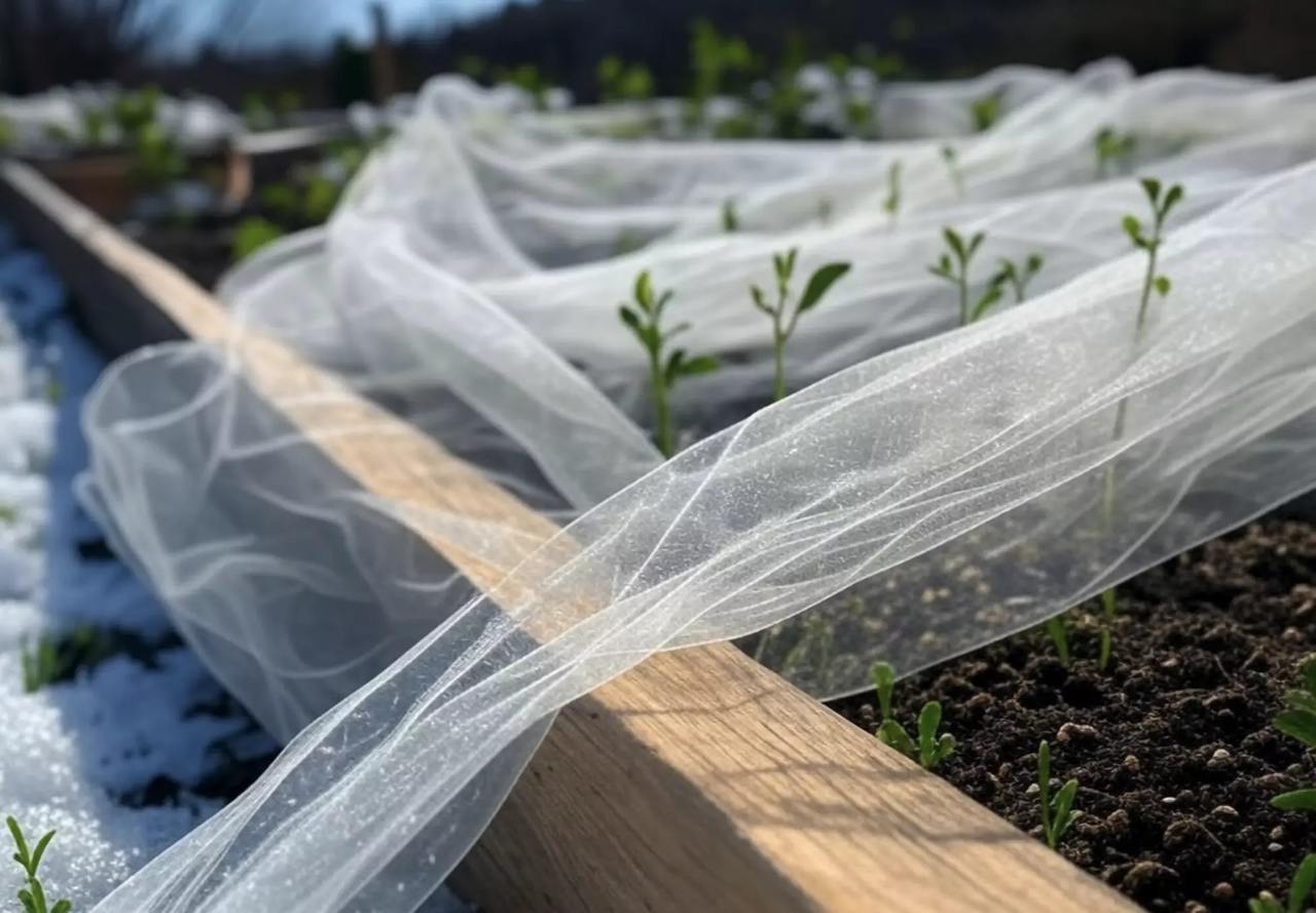 gelee mars potager voile hivernage
