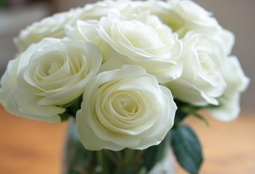 roses blanches