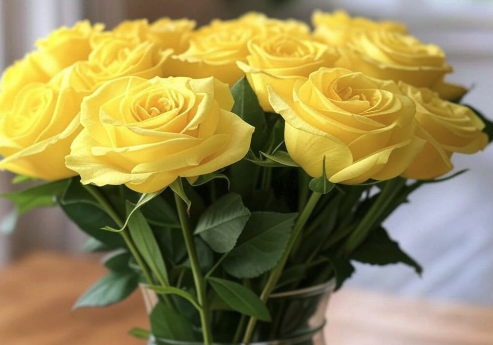 roses jaunes